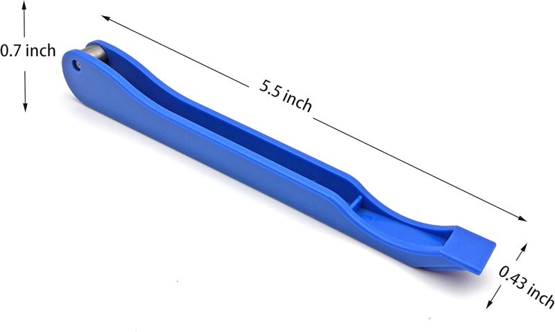 ARTKINGTO Copper Foil Hand Foiler for Stained Glass, Stained Glass Hand Foiler Tool (Blue 7/32") - Image 5